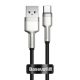 Baseus Calufe USB-Type C - 100 cm, 4A, ładowanie 66 W, metalowa głowica, osłona z koralików - czarna