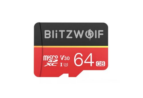 BlitzWolf® BW-TF1 - karta micro SD klasy 10 z adapterem, 64 GB