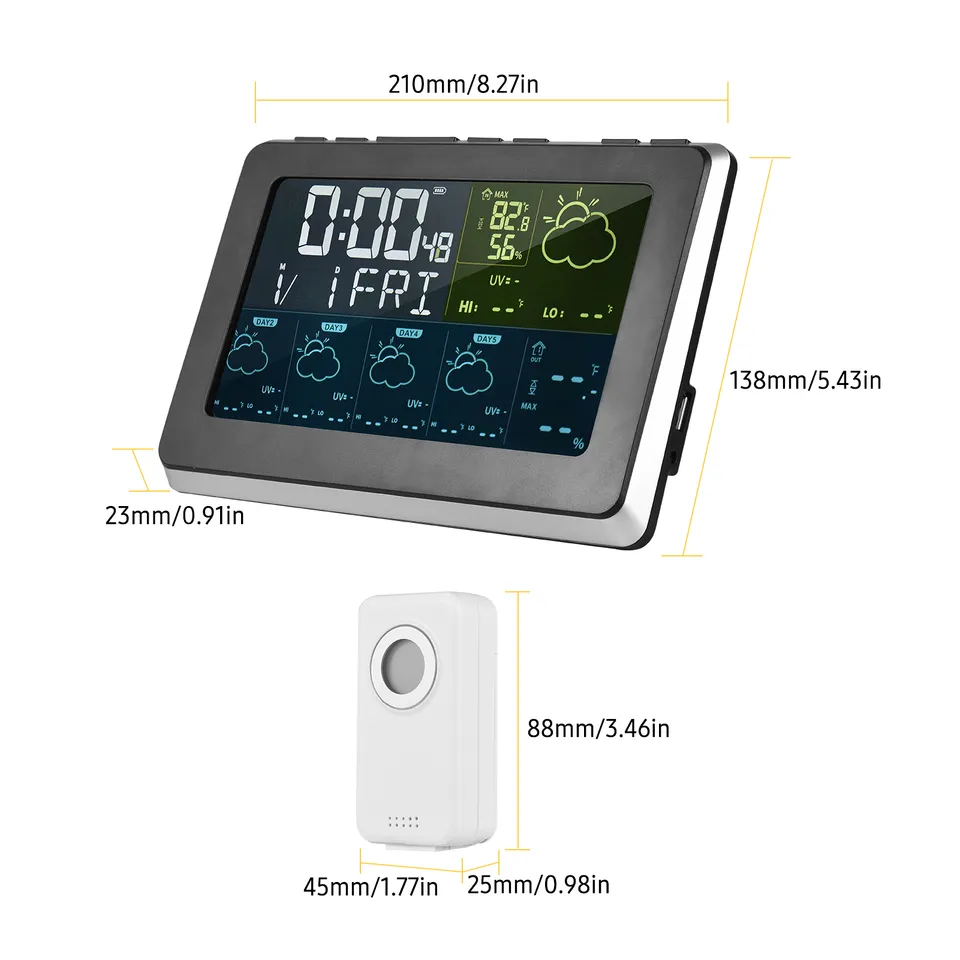 Dekala WiFi Hygrometer Thermometer Wireless Weather Station, 3 Remote –  Dekala Store